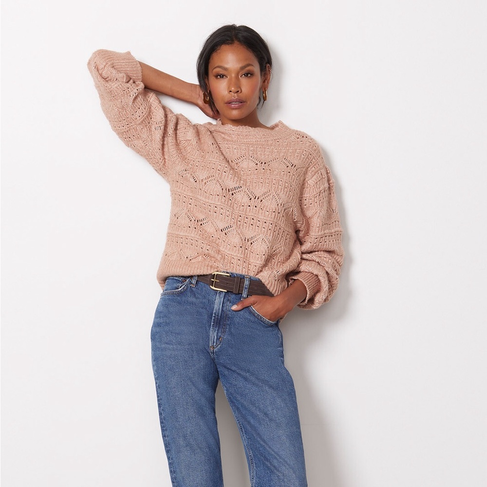 Design History Stella Pointelle Pullover - Medium